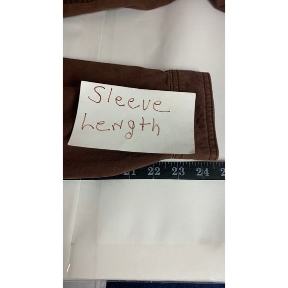 Vintage Old Navy Womens Jumpsuit Brown Straight Leg Minimalist Neutral Boho SZ L - Picture 7 of 10